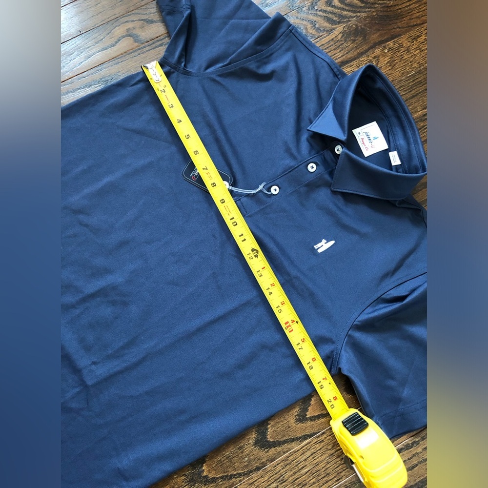 *NWT* Johnnie-O Boys 14 Fairways Performance Collared 1/4 Button Polo in Wake - Picture 6 of 9